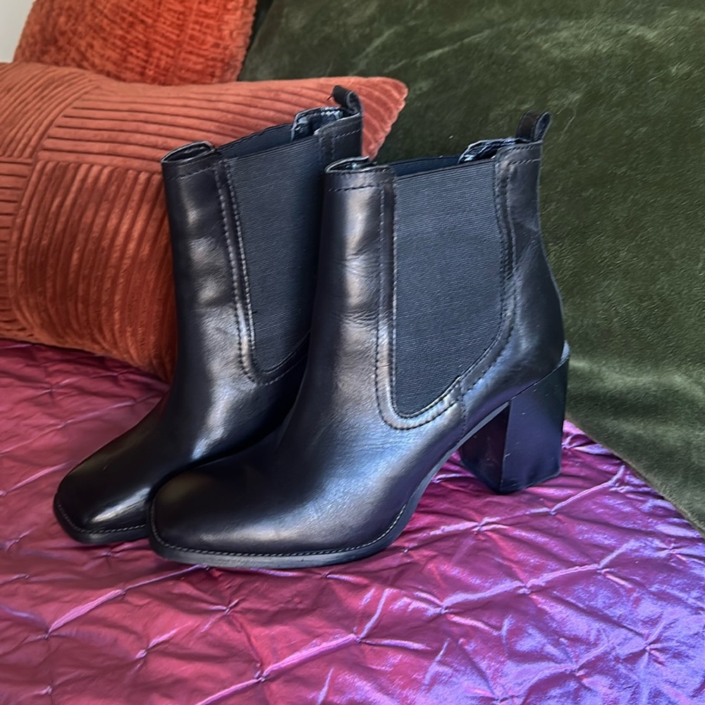 ALDO Black Vegan Leather Booties